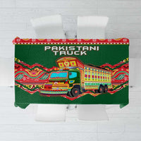 Pakistan Truck Art Tablecloth National Emblem & Traditional Patterns