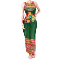 Pakistan Truck Art Tank Maxi Dress National Emblem & Traditional Patterns
