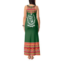 Pakistan Truck Art Tank Maxi Dress National Emblem & Traditional Patterns