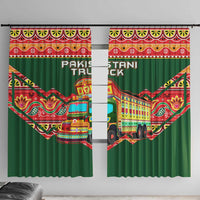 Pakistan Truck Art Window Curtain National Emblem & Traditional Patterns
