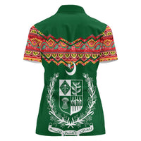 Pakistan Truck Art Women Polo Shirt National Emblem & Traditional Patterns