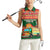 Pakistan Truck Art Women Sleeveless Polo Shirt National Emblem & Traditional Patterns