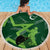 Pakistan Cricket Beach Blanket Sporty Style with Flag Stars & Player Illustration