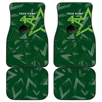 Pakistan Cricket Car Mats Sporty Style with Flag Stars & Player Illustration