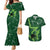 Pakistan Cricket Couples Matching Mermaid Dress and Hawaiian Shirt Sporty Style with Flag Stars & Player Illustration