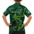 Pakistan Cricket Family Matching Short Sleeve Bodycon Dress and Hawaiian Shirt Sporty Style with Flag Stars & Player Illustration