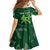 Pakistan Cricket Family Matching Tank Maxi Dress and Hawaiian Shirt Sporty Style with Flag Stars & Player Illustration