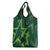 Pakistan Cricket Grocery Bag Sporty Style with Flag Stars & Player Illustration