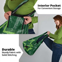 Pakistan Cricket Grocery Bag Sporty Style with Flag Stars & Player Illustration