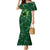 Pakistan Cricket Mermaid Dress Sporty Style with Flag Stars & Player Illustration
