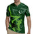 Pakistan Cricket Rugby Jersey Sporty Style with Flag Stars & Player Illustration