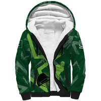 Pakistan Cricket Sherpa Hoodie Sporty Style with Flag Stars & Player Illustration