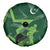 Pakistan Cricket Spare Tire Cover Sporty Style with Flag Stars & Player Illustration