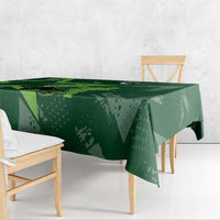 Pakistan Cricket Tablecloth Sporty Style with Flag Stars & Player Illustration