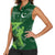 Pakistan Cricket Women Sleeveless Polo Shirt Sporty Style with Flag Stars & Player Illustration