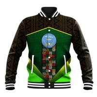 Mali Map Baseball Jacket National Emblem & Cultural Pattern Design