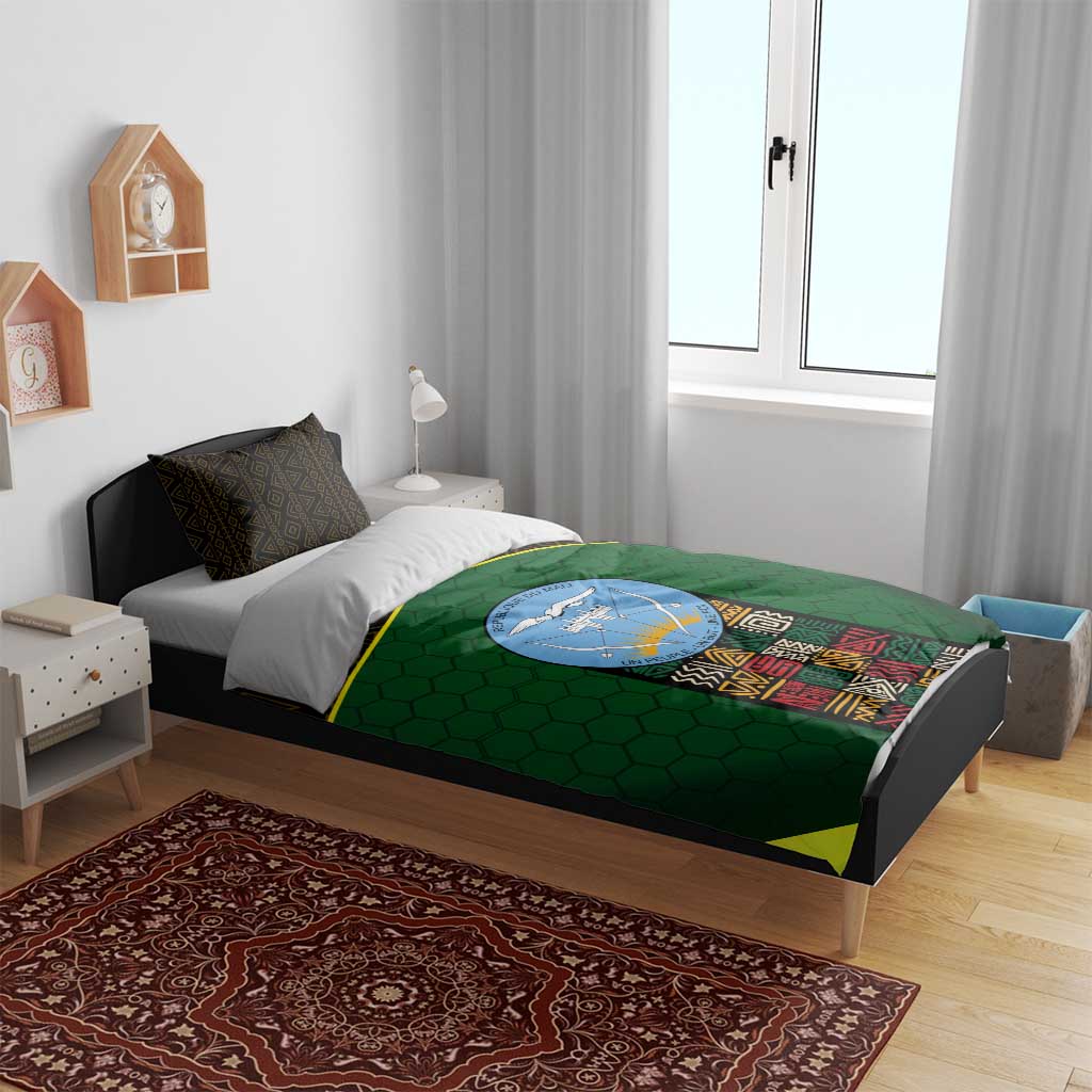 Mali Map Bedding Set National Emblem & Cultural Pattern Design