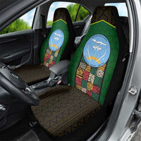 Mali Map Car Seat Cover National Emblem & Cultural Pattern Design