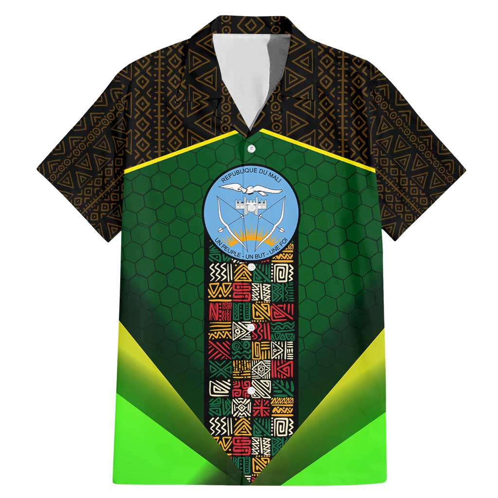 Mali Map Family Matching Mermaid Dress and Hawaiian Shirt National Emblem & Cultural Pattern Design