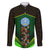 Mali Map Family Matching Off The Shoulder Long Sleeve Dress and Hawaiian Shirt National Emblem & Cultural Pattern Design