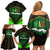 Mali Map Family Matching Off Shoulder Short Dress and Hawaiian Shirt National Emblem & Cultural Pattern Design