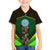 Mali Map Family Matching Off Shoulder Short Dress and Hawaiian Shirt National Emblem & Cultural Pattern Design
