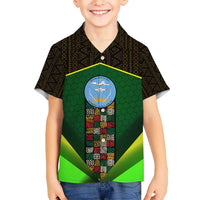 Mali Map Kid Hawaiian Shirt National Emblem & Cultural Pattern Design