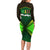 Mali Map Long Sleeve Bodycon Dress National Emblem & Cultural Pattern Design