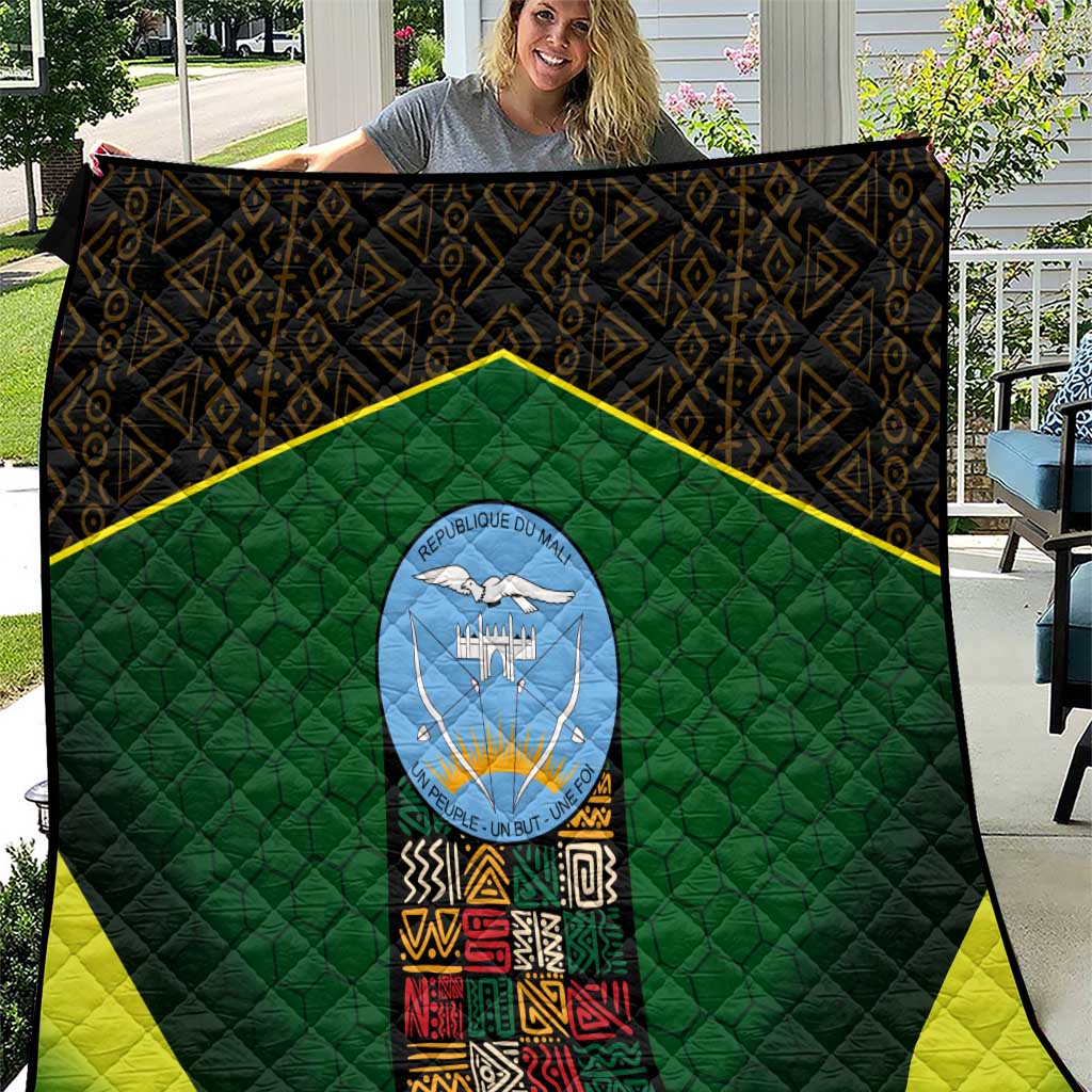 Mali Map Quilt National Emblem & Cultural Pattern Design