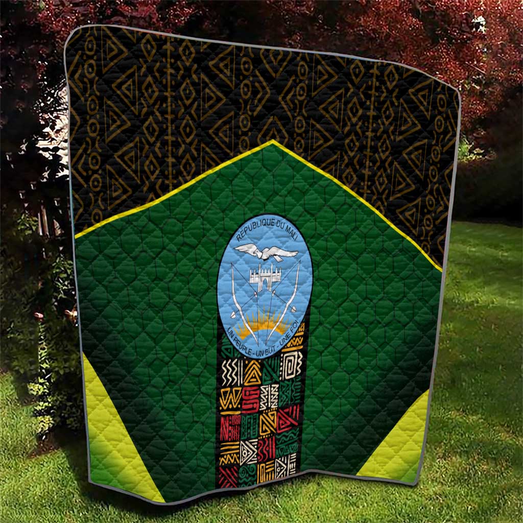 Mali Map Quilt National Emblem & Cultural Pattern Design