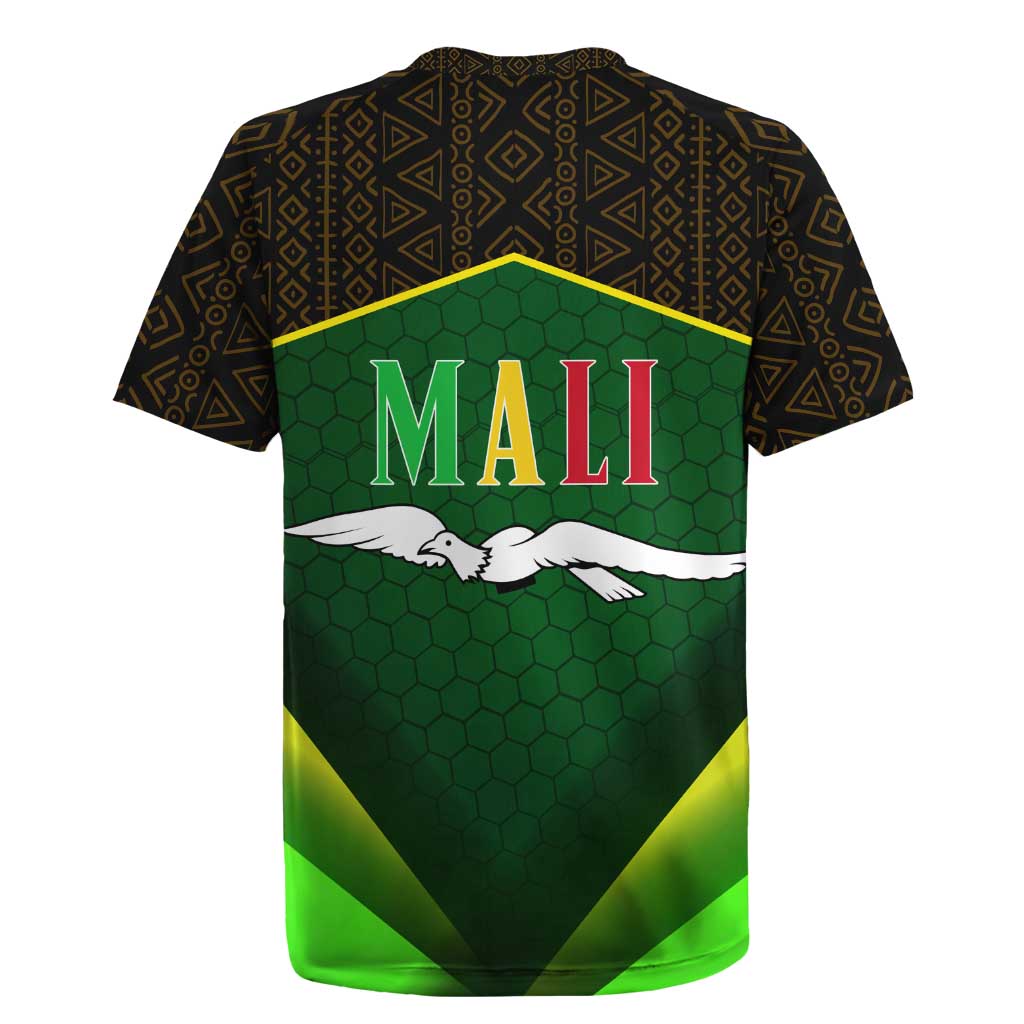 Mali Map Rugby Jersey National Emblem & Cultural Pattern Design