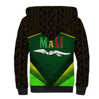 Mali Map Sherpa Hoodie National Emblem & Cultural Pattern Design