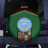 Mali Map Spare Tire Cover National Emblem & Cultural Pattern Design
