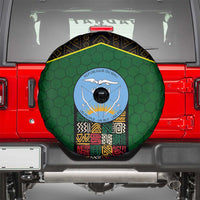 Mali Map Spare Tire Cover National Emblem & Cultural Pattern Design
