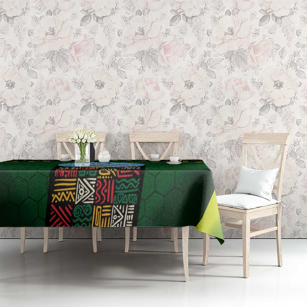 Mali Map Tablecloth National Emblem & Cultural Pattern Design