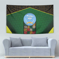 Mali Map Tapestry National Emblem & Cultural Pattern Design
