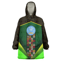 Mali Map Wearable Blanket Hoodie National Emblem & Cultural Pattern Design