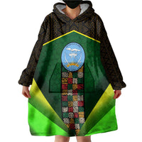 Mali Map Wearable Blanket Hoodie National Emblem & Cultural Pattern Design