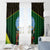 Mali Map Window Curtain National Emblem & Cultural Pattern Design