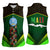 Mali Map Women Sleeveless Polo Shirt National Emblem & Cultural Pattern Design