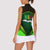 Mali Map Women Sleeveless Polo Shirt National Emblem & Cultural Pattern Design