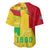 Mali Map Baseball Jersey Heart-Inspired Design with National Flag Colors