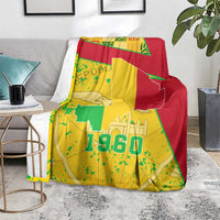 Mali Map Blanket Heart-Inspired Design with National Flag Colors