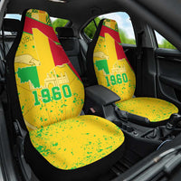 Mali Map Car Seat Cover Heart-Inspired Design with National Flag Colors