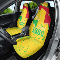 Mali Map Car Seat Cover Heart-Inspired Design with National Flag Colors