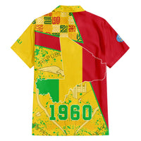 Mali Map Family Matching Long Sleeve Bodycon Dress and Hawaiian Shirt Heart-Inspired Design with National Flag Colors