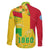 Mali Map Family Matching Long Sleeve Bodycon Dress and Hawaiian Shirt Heart-Inspired Design with National Flag Colors