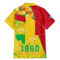 Mali Map Family Matching Mermaid Dress and Hawaiian Shirt Heart-Inspired Design with National Flag Colors