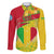 Mali Map Family Matching Off Shoulder Maxi Dress and Hawaiian Shirt Heart-Inspired Design with National Flag Colors