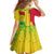 Mali Map Family Matching Off Shoulder Short Dress and Hawaiian Shirt Heart-Inspired Design with National Flag Colors